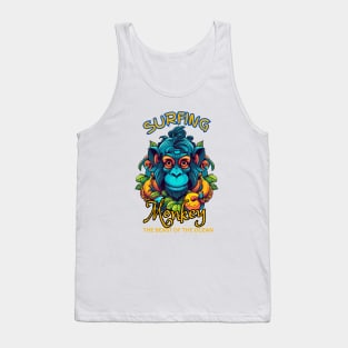 Surfing Monkey in The Jungle Tank Top